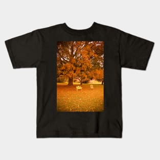 Vintage Autumn in Vermont Kids T-Shirt